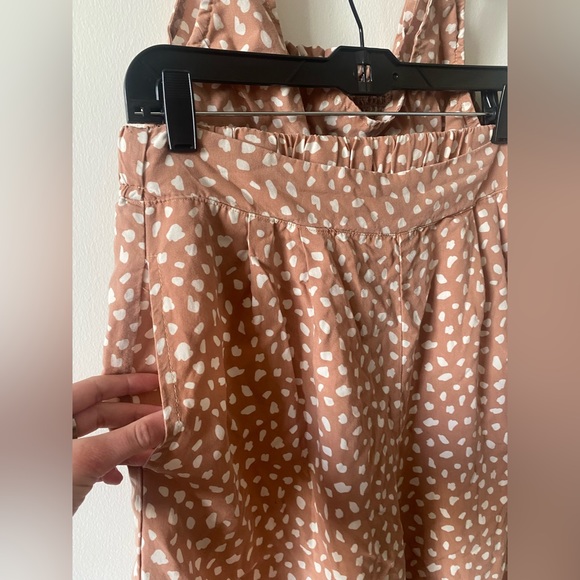 Threads & Supply Spotted Tan Crop top & Wide Leg Pants Set - Picture 8 of 8